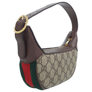 Gucci brown Supreme ebony Shoulder Bag canvas Ophidia beige GG